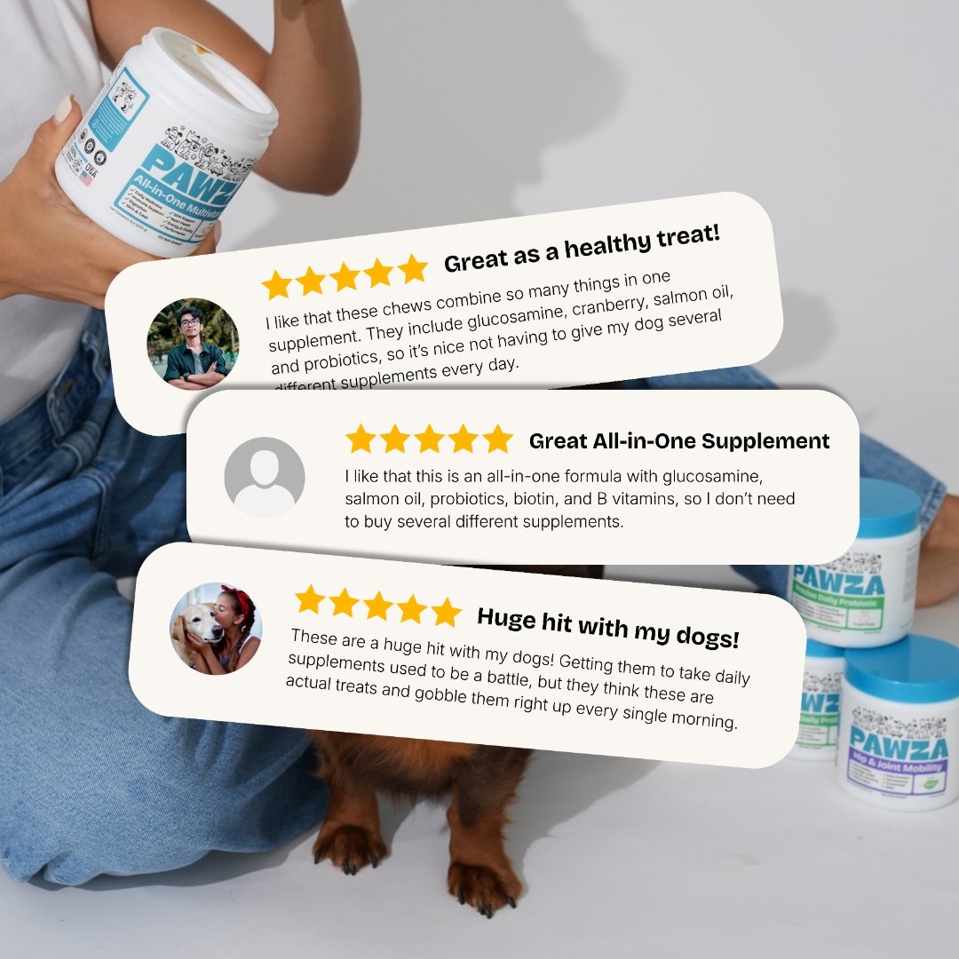 5-star reviews from dog parents