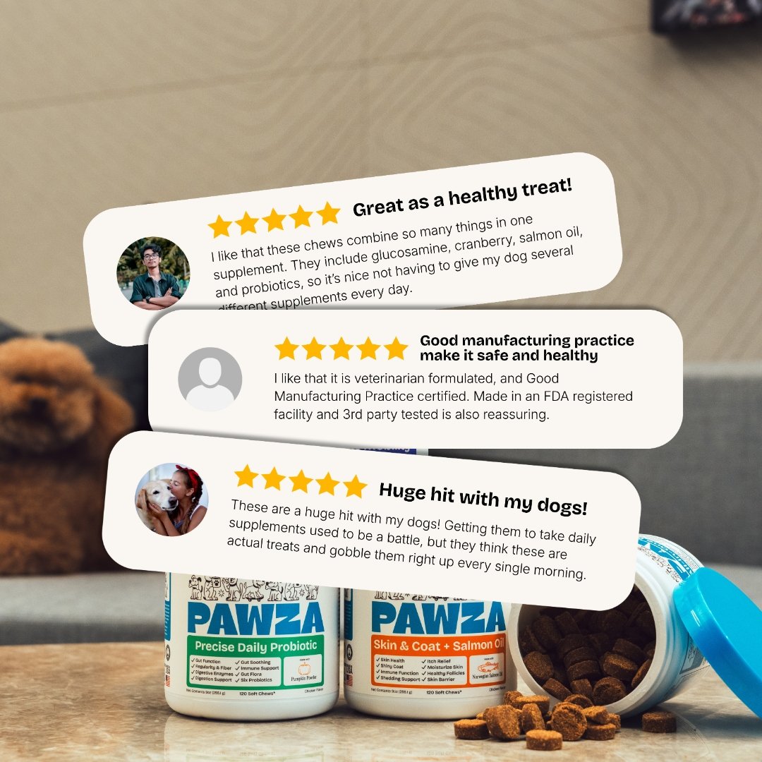 5-star reviews from dog parents